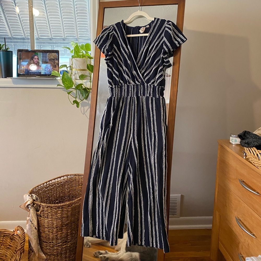 Striped jumpsuit